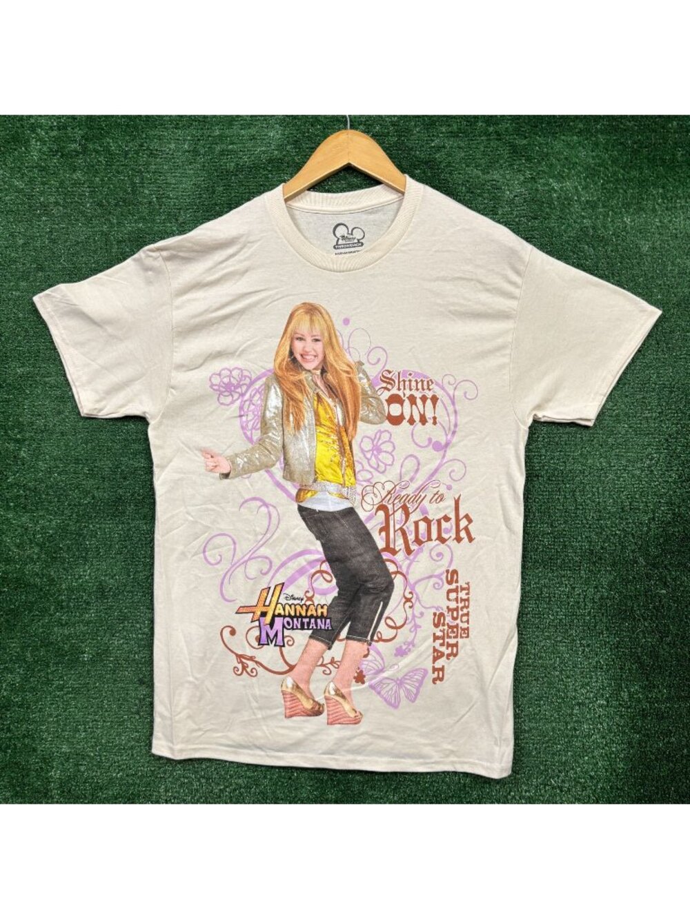 Disney Channel Throwback Hannah Montana Best of Both Worlds T-Shirt Size Medium